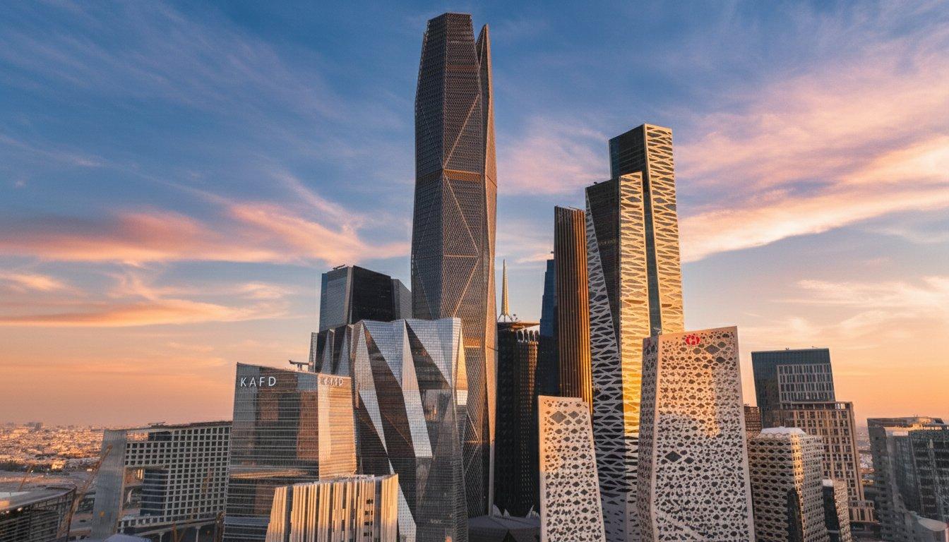 Modern business district in the GCC